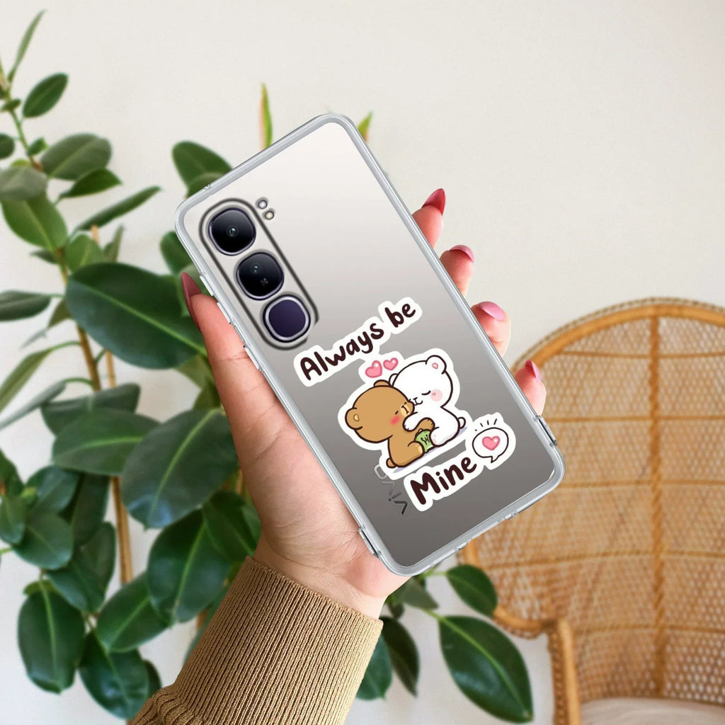 Cute Cuddle Bears Transparent Silicon Case For Vivo Y300 5G