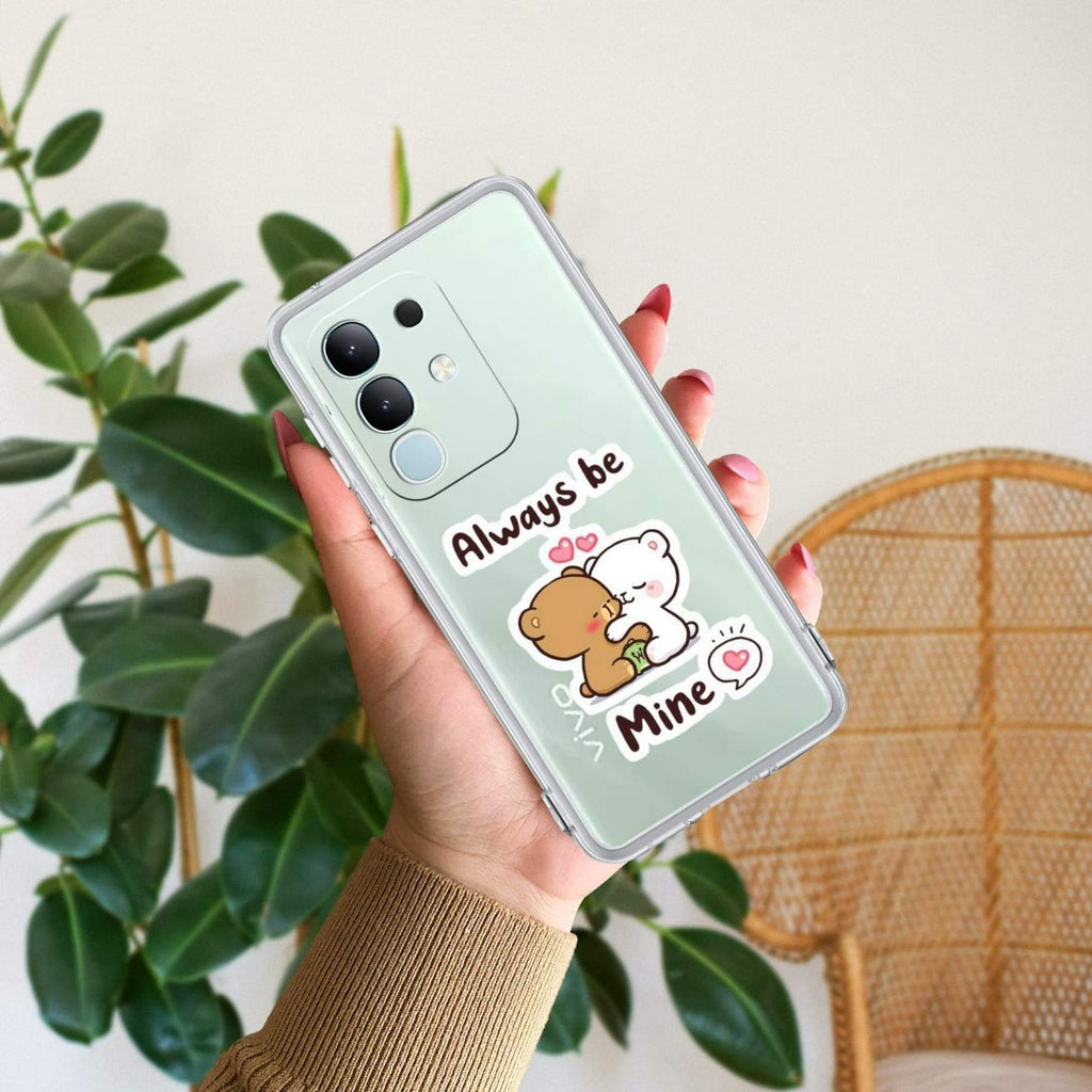 Cute Cuddle Bears Transparent Silicon Case For Vivo