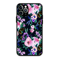 Cute Floral Glass Case Cover For iPhone 11 Pro Max