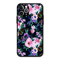 Cute Floral Glass Case Cover For iPhone 11 Pro