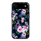 Cute Floral Glass Case Cover For iPhone Air