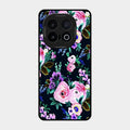Cute Floral Glass Case Cover For Iqoo 13 5G