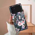 Cute Floral Glass Case Cover For Vivo - ShopOnCliQ
