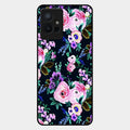 Cute Floral Glass Case Cover For Iqoo Z6 5G