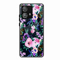 Cute Floral Glass Case Cover For Motorola Edge 40 5G
