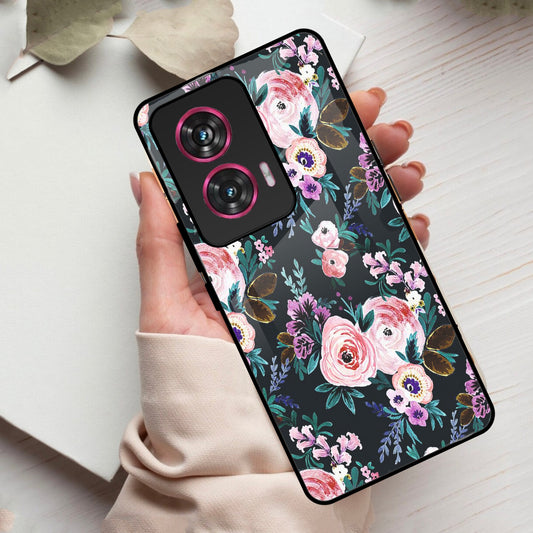 Cute Floral Glass Case Cover For Redmi 9A / Redmi 9i / Redmi 9A Sport - ShopOnCliQ