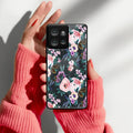 Cute Floral Glass Case Cover For Motorola - ShopOnCliQ