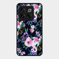 Cute Floral Glass Case Cover For Oneplus 10T 5G