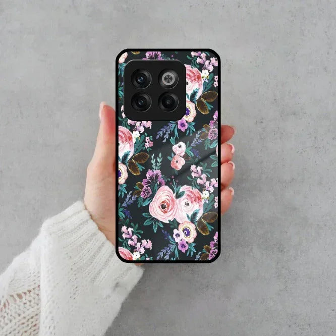 Cute Floral Glass Case Cover For Oneplus - ShopOnCliQ