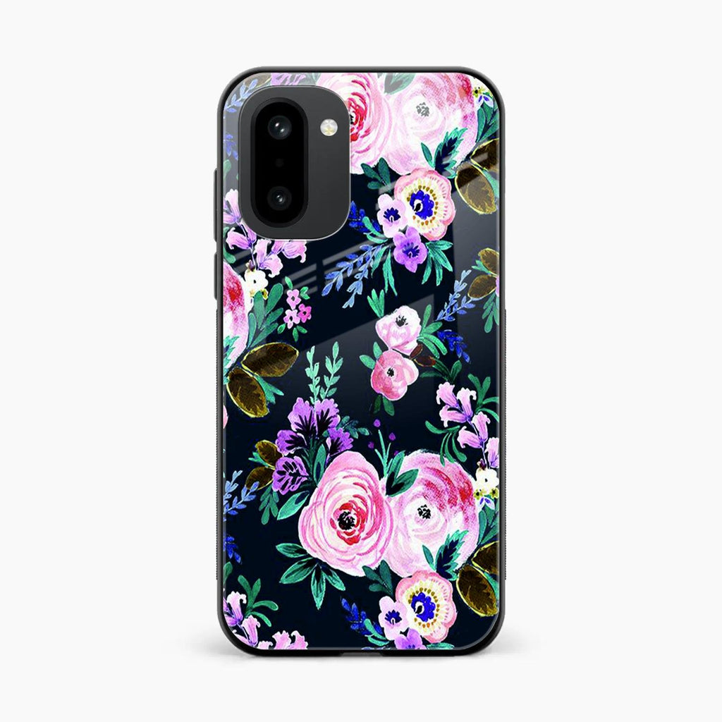 Cute Floral Glass Case Cover For OnePlus 15R 5G