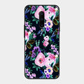 Cute Floral Glass Case Cover For Oneplus 7 Pro