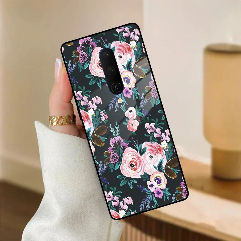 Cute Floral Glass Case Cover For Oneplus - ShopOnCliQ