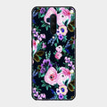 Cute Floral Glass Case Cover For Oneplus 7T Pro