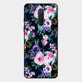 Cute Floral Glass Case Cover For Oneplus 8