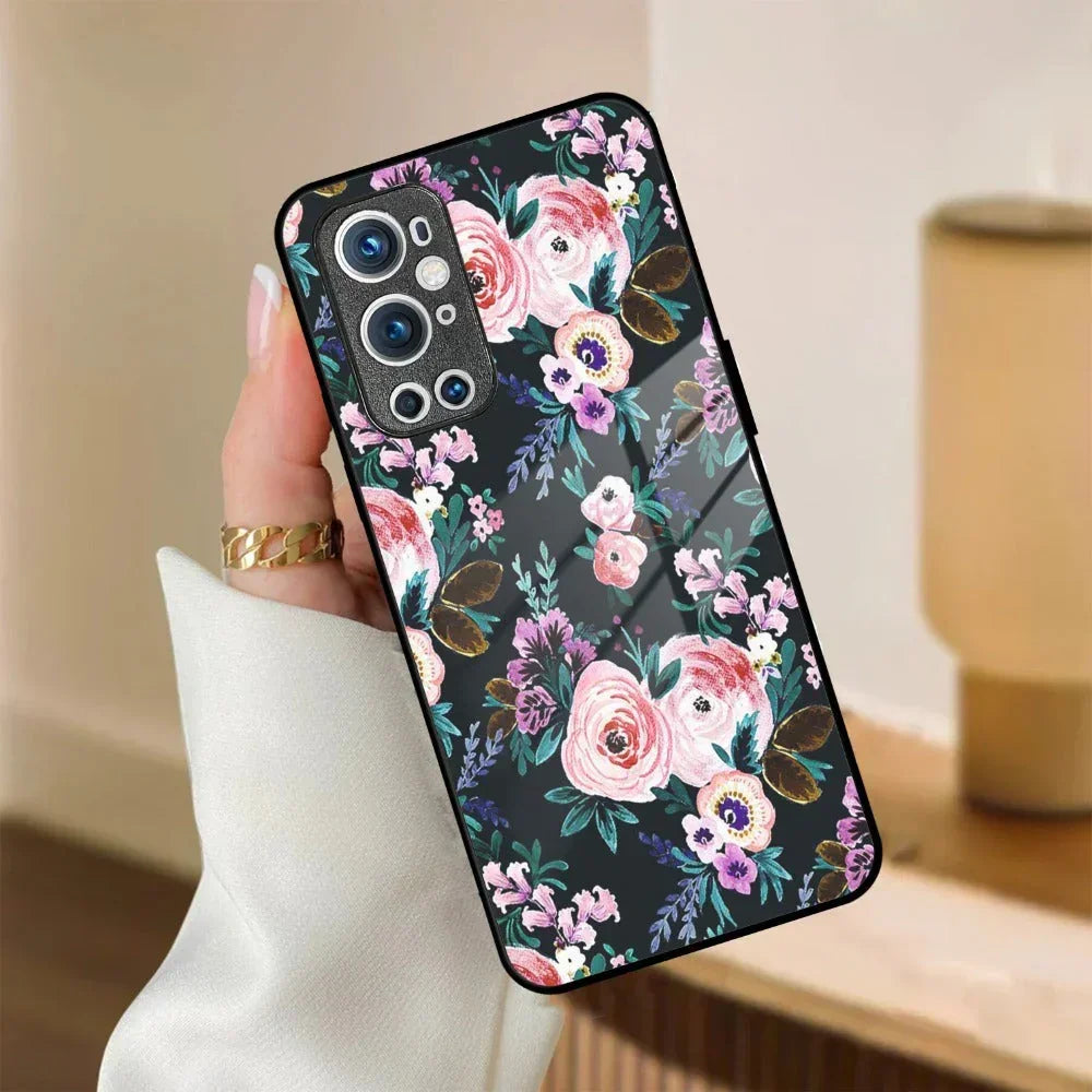 Cute Floral Glass Case Cover For Oneplus - ShopOnCliQ