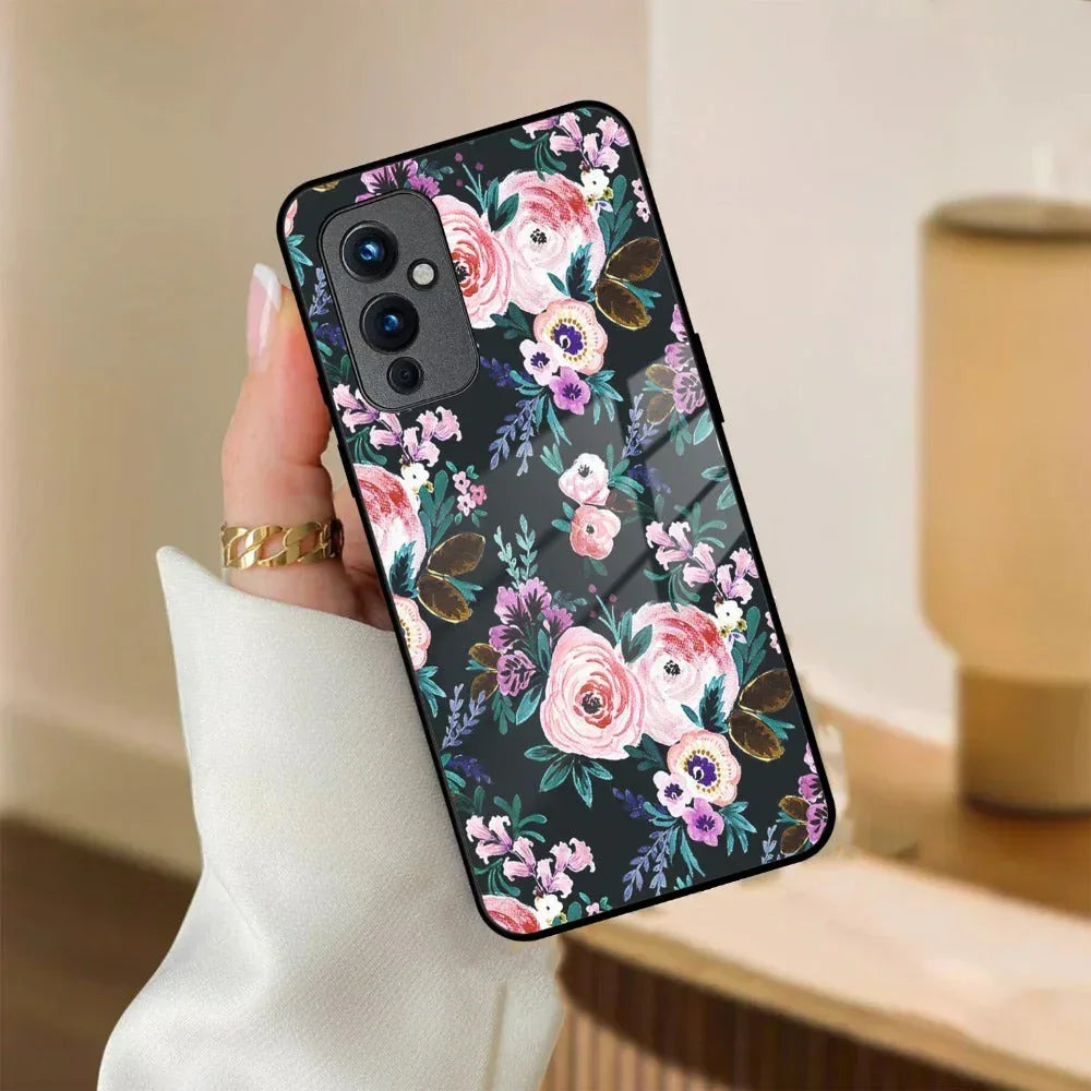 Cute Floral Glass Case Cover For Oneplus - ShopOnCliQ
