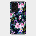 Cute Floral Glass Case Cover For Oneplus Nord 2T 5G