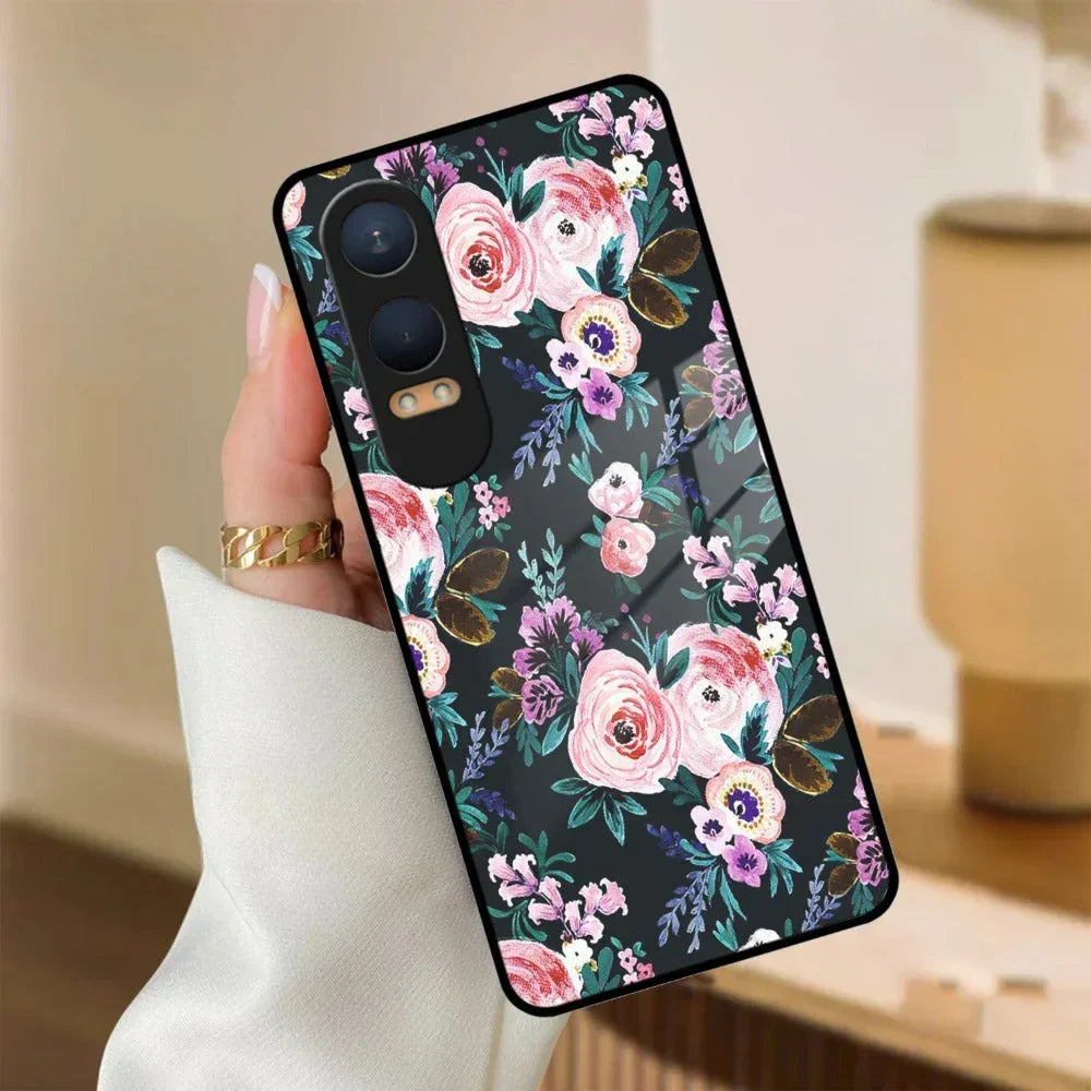 Cute Floral Glass Case Cover For Oneplus - ShopOnCliQ