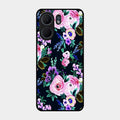 Cute Floral Glass Case Cover For Oppo A5X 5G