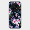 Cute Floral Glass Case Cover For Oppo F29 Pro 5G