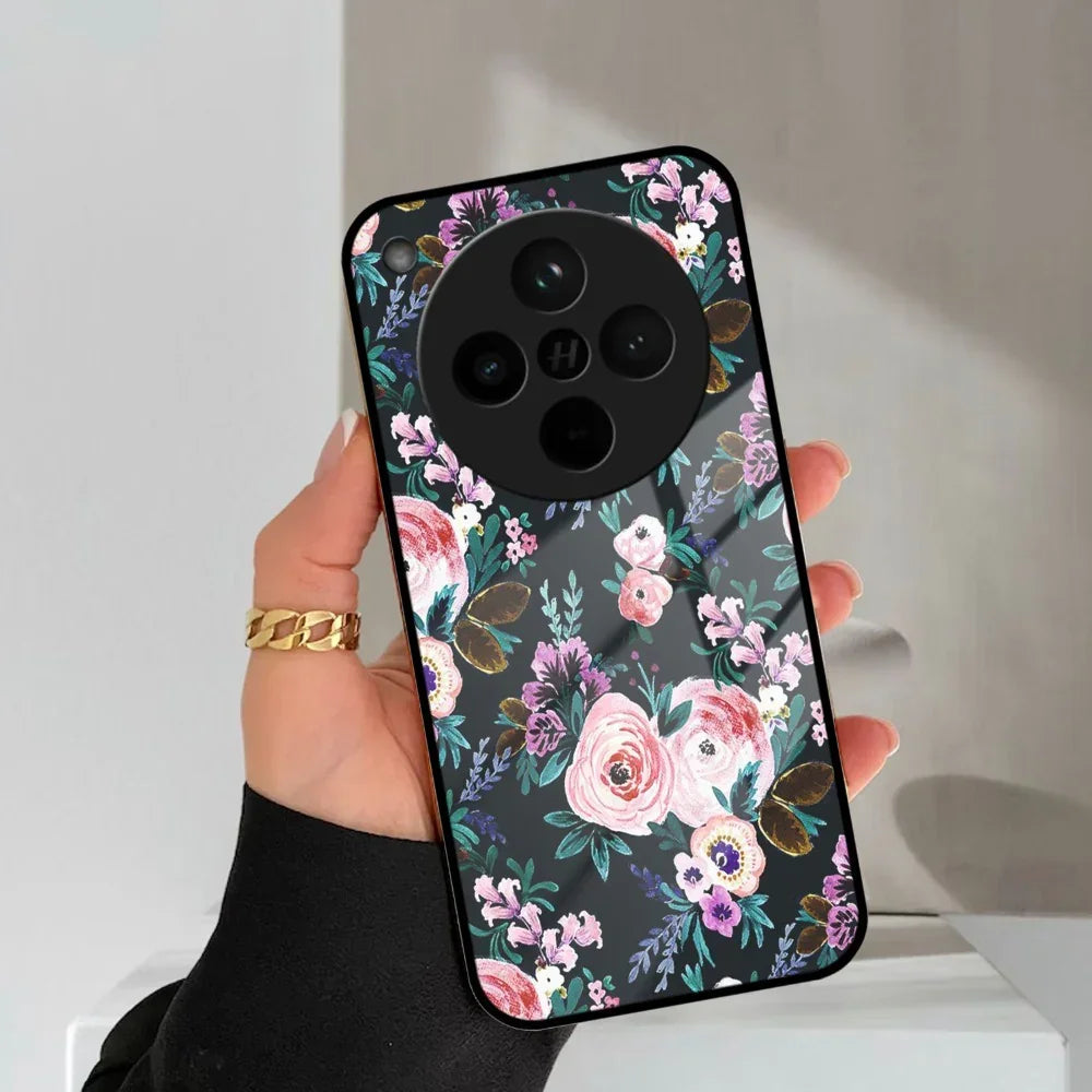 Cute Floral Glass Case Cover For Oppo - ShopOnCliQ