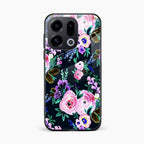 Cute Floral Glass Case Cover For Oppo Find X9 5G