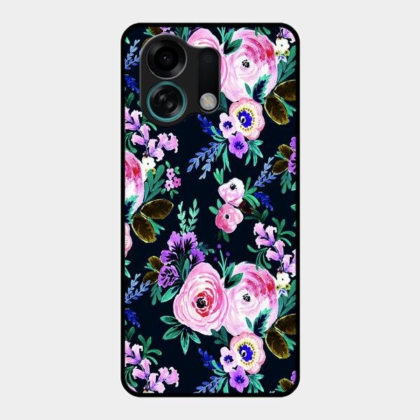 Cute Floral Glass Case Cover For Oppo K13 Turbo 5G