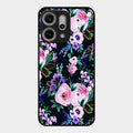 Cute Floral Glass Case Cover For Oppo Reno 14 Pro 5G