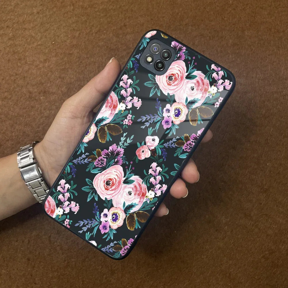 Cute Floral Glass Case Cover For Poco - ShopOnCliQ