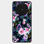 Cute Floral Glass Case Cover For Realme 11 Pro Plus 5G
