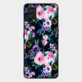 Cute Floral Glass Case Cover For Realme 7 Pro