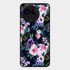 Cute Floral Glass Case Cover For Realme C67 5G