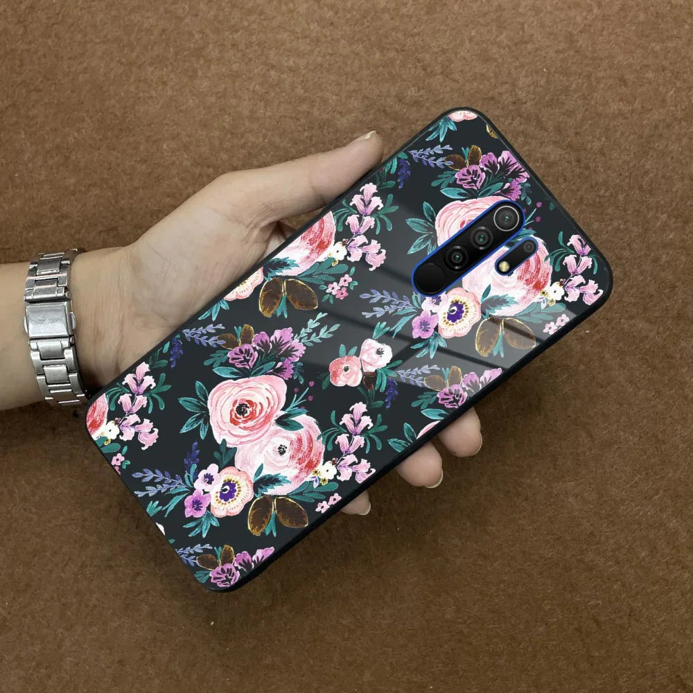 Cute Floral Glass Case Cover For Poco - ShopOnCliQ
