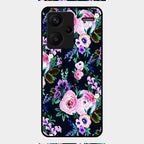 Cute Floral Glass Case Cover For Redmi Note 13 Pro Plus 5G