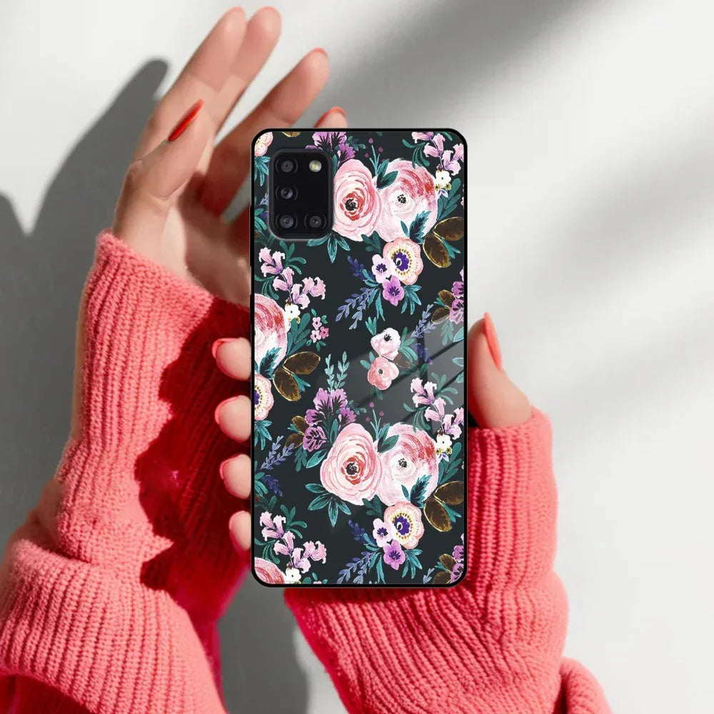 Cute Floral Glass Case Cover For Samsung - ShopOnCliQ