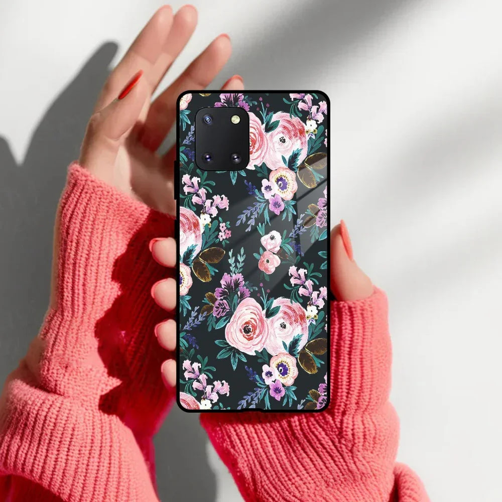 Cute Floral Glass Case Cover For Samsung - ShopOnCliQ