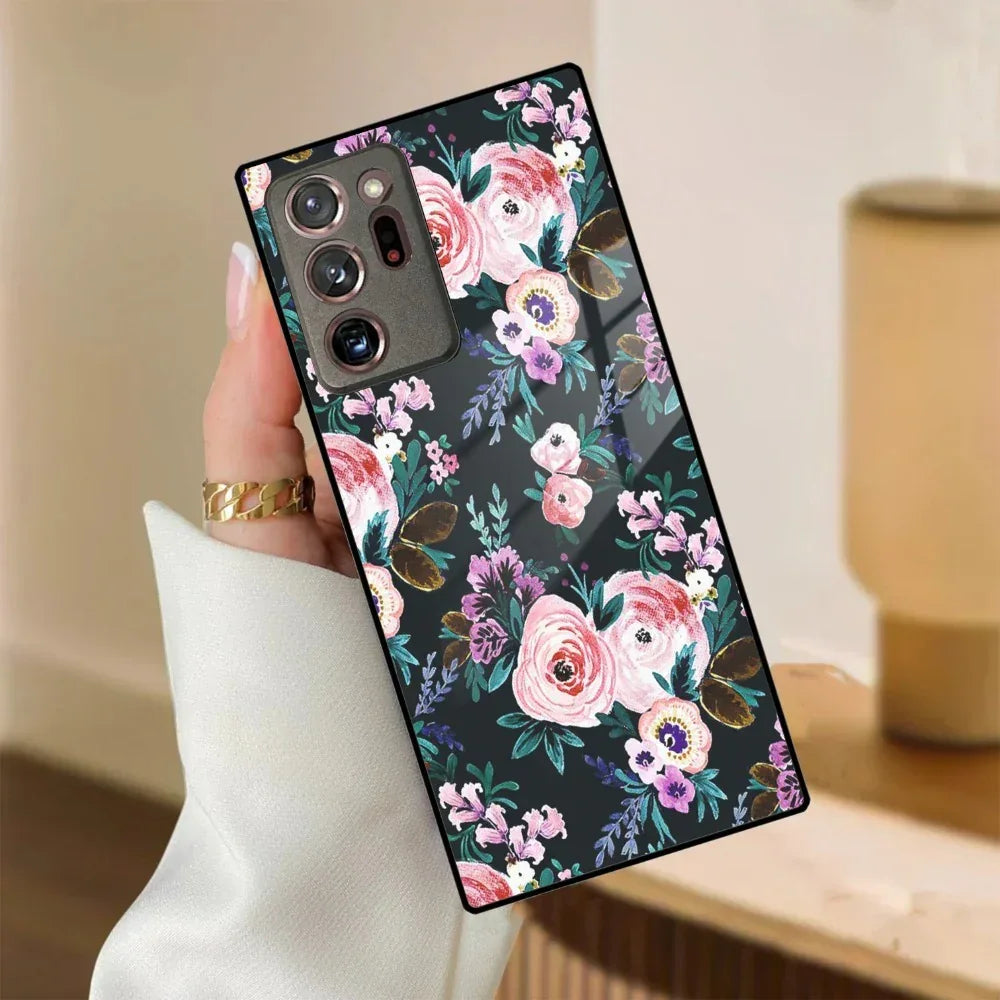 Cute Floral Glass Case Cover For Samsung - ShopOnCliQ