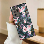 Cute Floral Glass Case Cover For Samsung - ShopOnCliQ