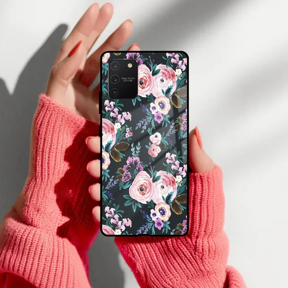Cute Floral Glass Case Cover For Samsung - ShopOnCliQ