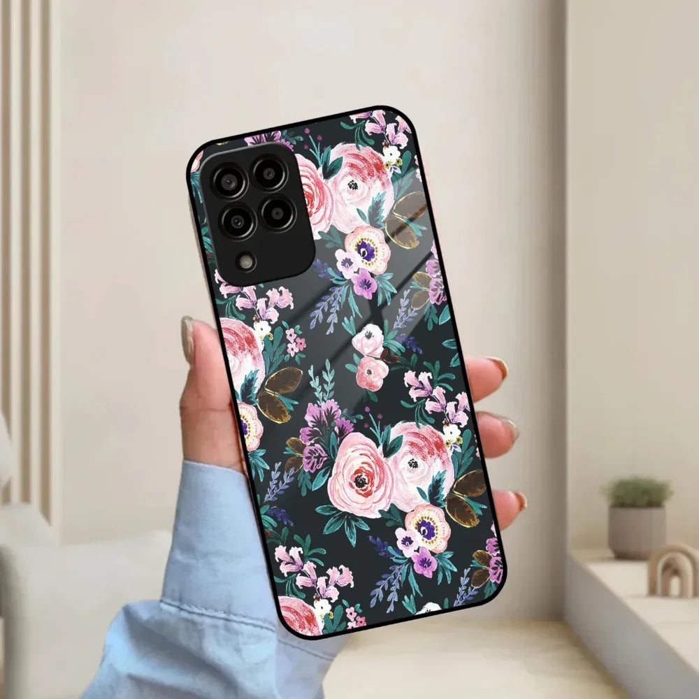 Cute Floral Glass Case Cover For Samsung - ShopOnCliQ