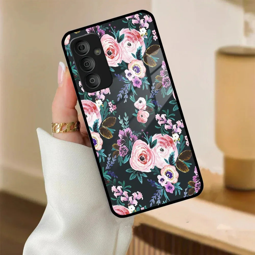 Cute Floral Glass Case Cover For Samsung - ShopOnCliQ