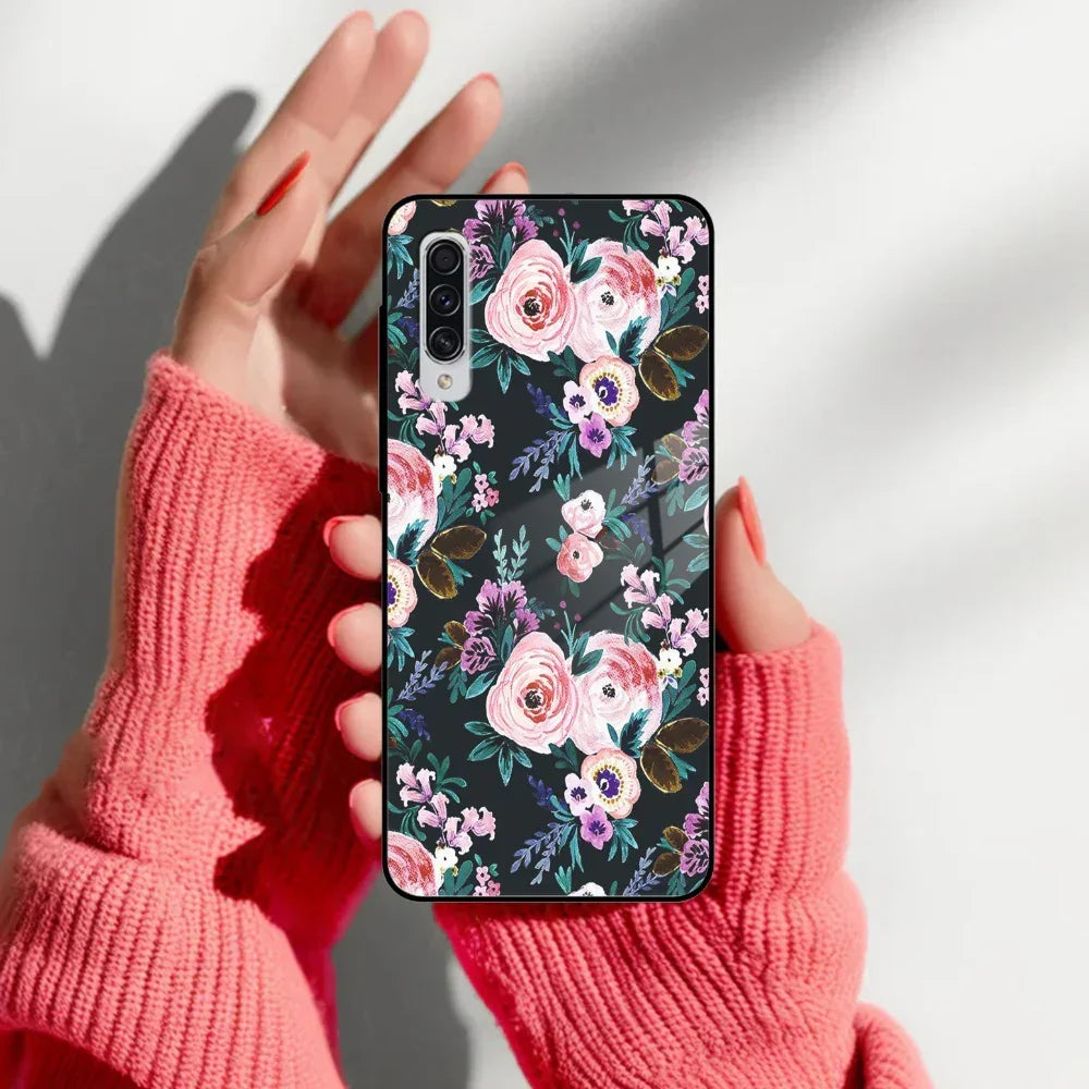 Cute Floral Glass Case Cover For Samsung - ShopOnCliQ