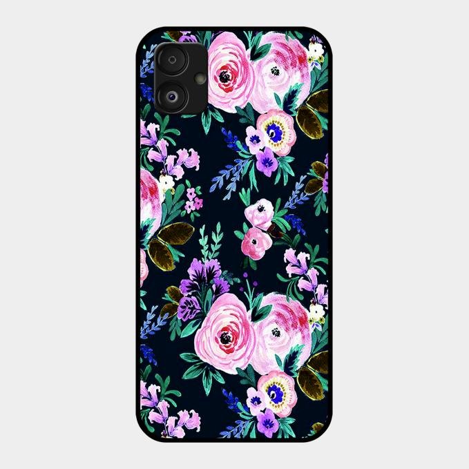 Cute Floral Glass Case Cover For Samsung Galaxy F14 5G