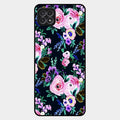 Cute Floral Glass Case Cover For Samsung Galaxy F42 5G