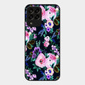 Cute Floral Glass Case Cover For Samsung Galaxy M33 5G