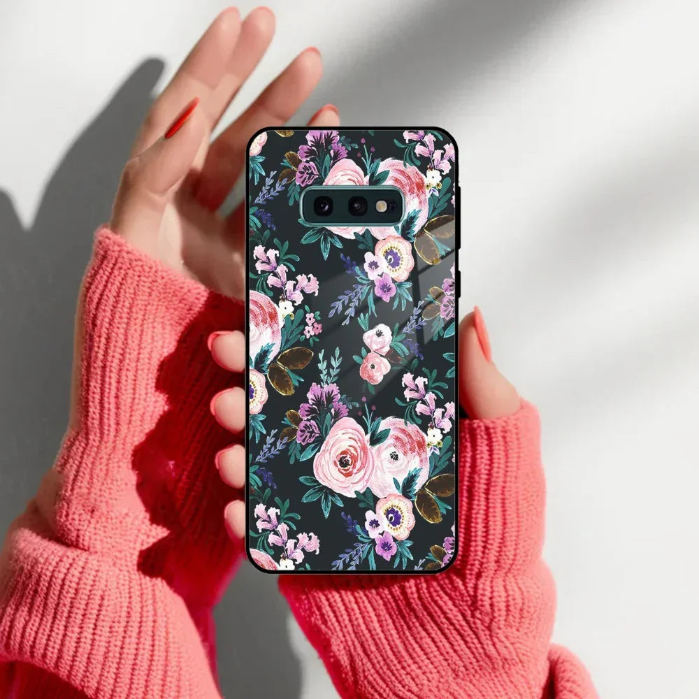 Cute Floral Glass Case Cover For Samsung - ShopOnCliQ