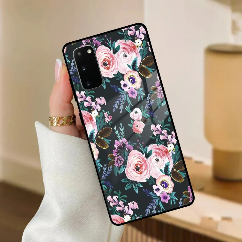 Cute Floral Glass Case Cover For Samsung - ShopOnCliQ