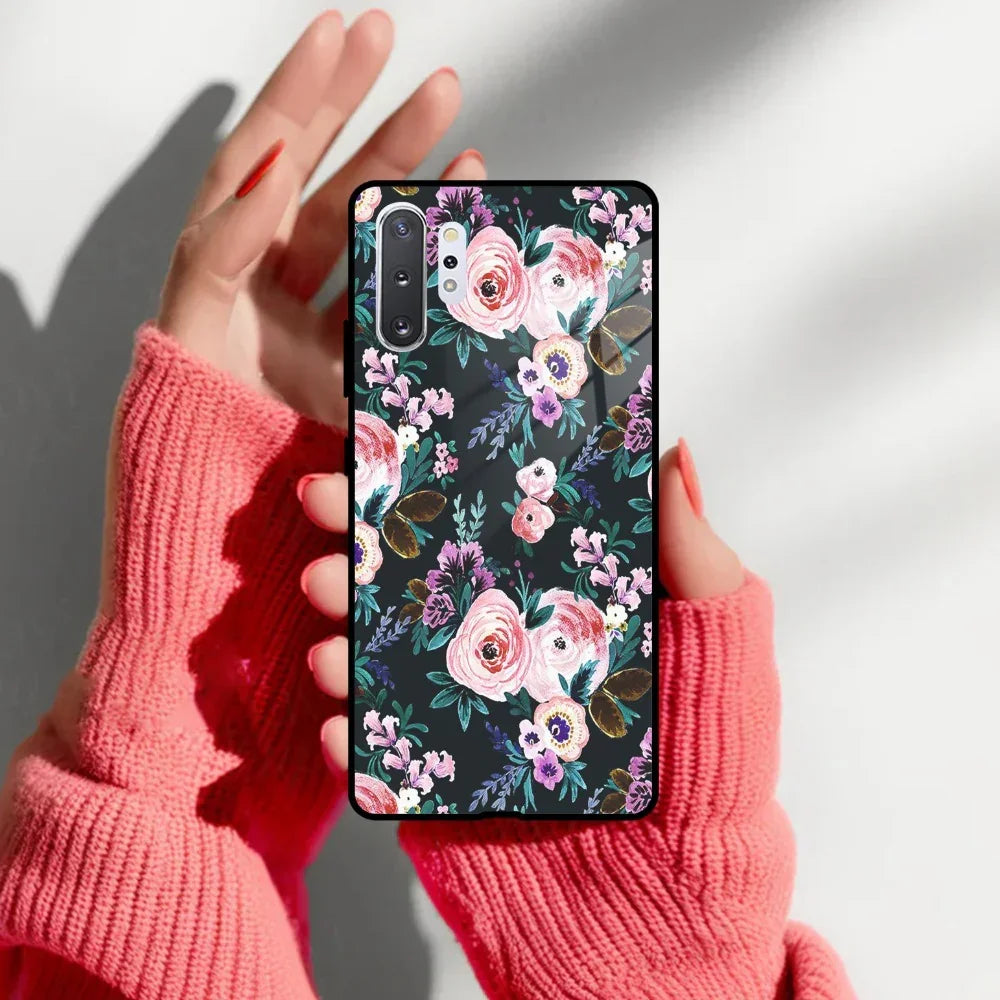 Cute Floral Glass Case Cover For Samsung - ShopOnCliQ