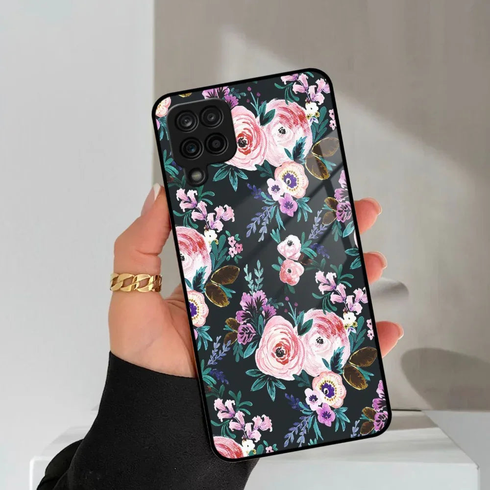 Cute Floral Glass Case Cover For Samsung - ShopOnCliQ