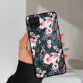 Cute Floral Glass Case Cover For Samsung Galaxy M42 5G